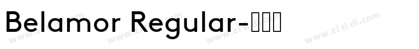 Belamor Regular字体转换